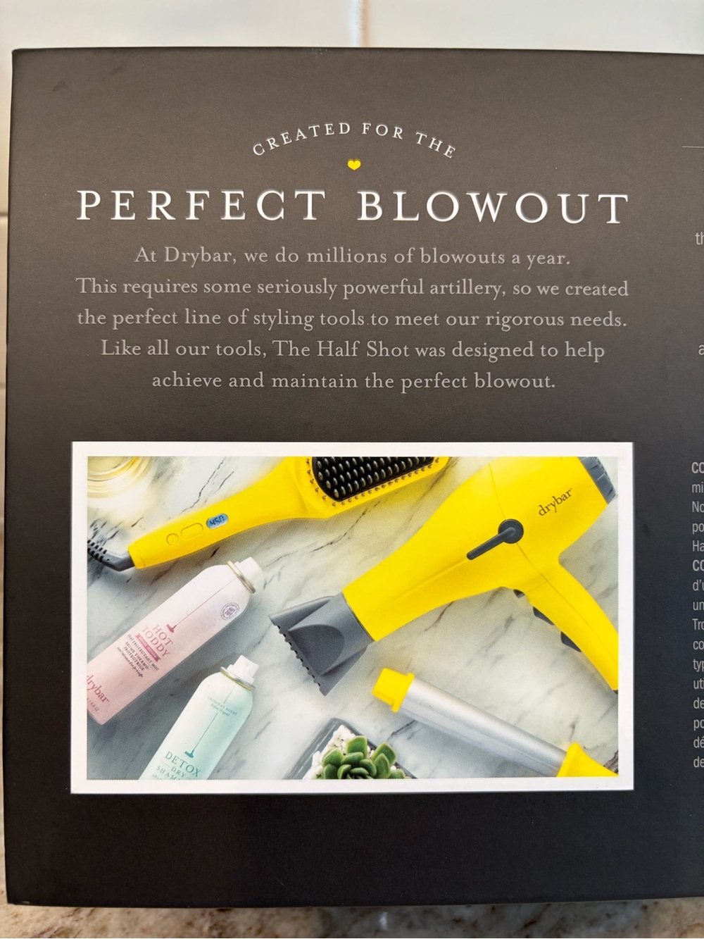 Drybar The Half Shot Blow Dryer Brush 1100W Yellow Round - Picture 5 of 7